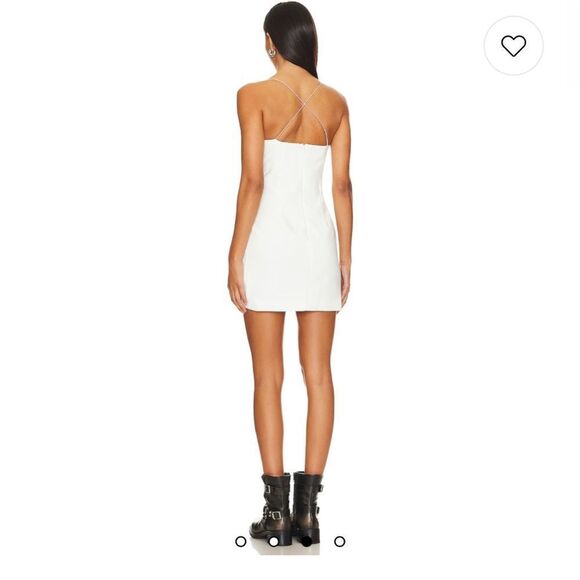 Super down Lissy mini dress in white • small - Picture 3 of 6